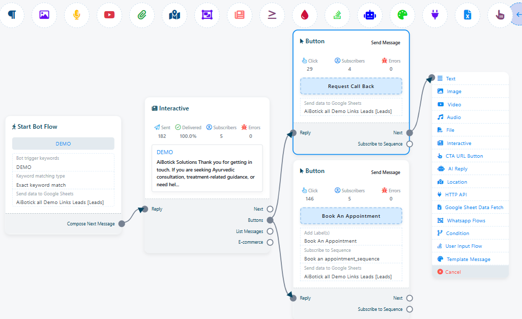 Visual Drag-and-Drop Canvas