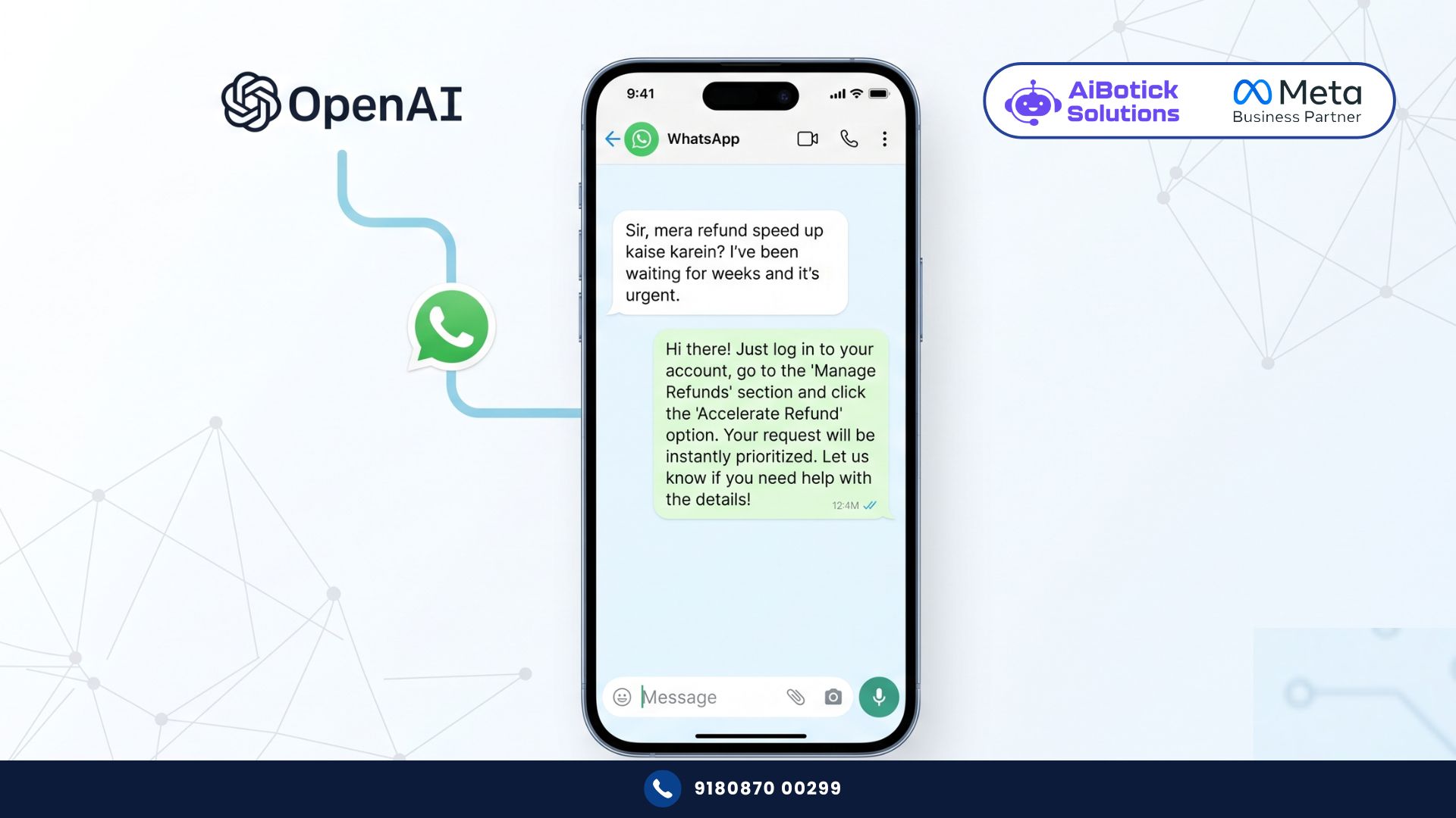 ChatGPT on WhatsApp integration for Indian businesses 2026