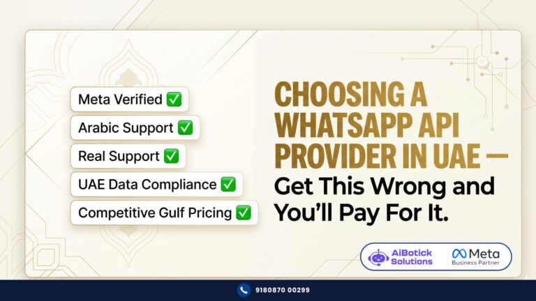 WhatsApp API UAE provider guide — what to check before signing up — AiBotick