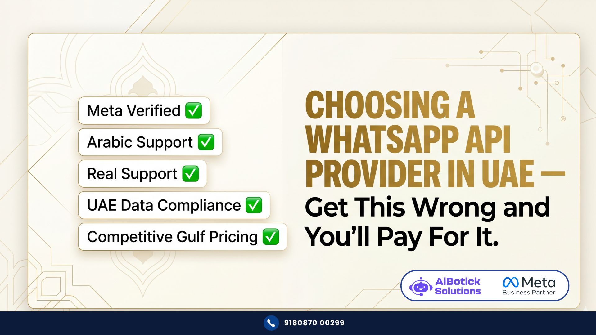 WhatsApp API UAE provider guide — what to check before signing up — AiBotick