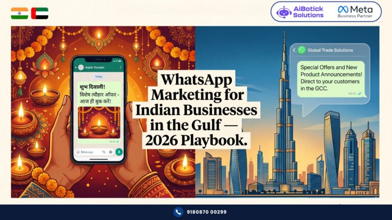 WhatsApp Gulf business marketing playbook for Indian entrepreneurs in UAE 2026 — AiBotick