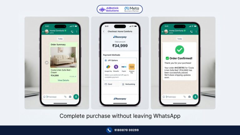 WhatsApp payments India ecommerce integration with Razorpay for D2C brands